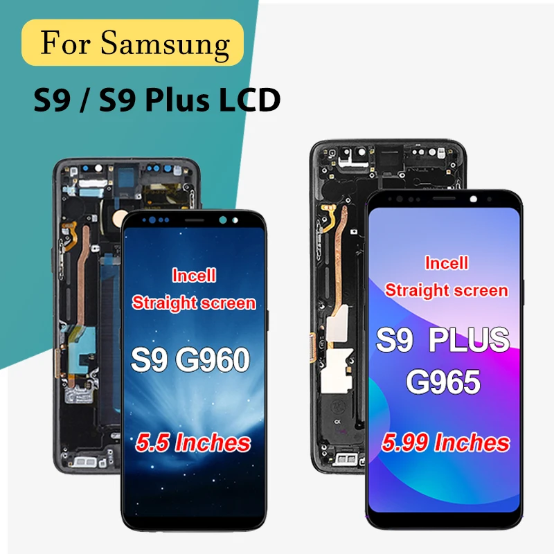 

Brand New G965 Display For Samsung Galaxy S9 Plus Lcd Touch Digitizer G965F/DS Screen S9 LCD G960 Assembly Free Ship With Tools