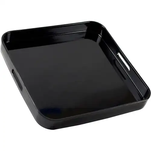 

Free Shipping Lacquer Square Serving Tray, Black