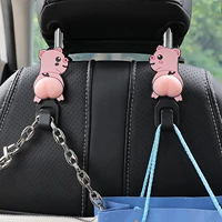 2pcs car seat back headrest hook portable purse handbag storage holder bearing 20kg universal pouch clothes coats hanging hook