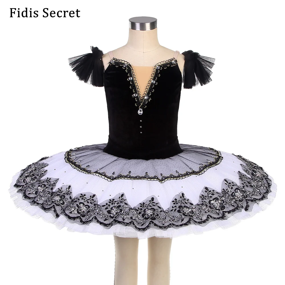 

Adult/Child Classical Pancake Ballet Tutu,Ballerina Black Swan Costumes,Girls Stage Performance/Concert Competition Dance Wear