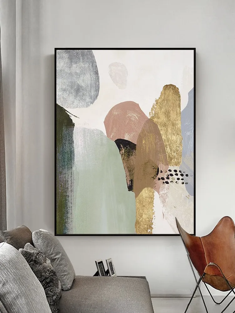 

hand painted Oil Painting Living Room Decor Painting Sofa Wall Modern Minimalist Dining Room Hanging Painting Canvas Frameless