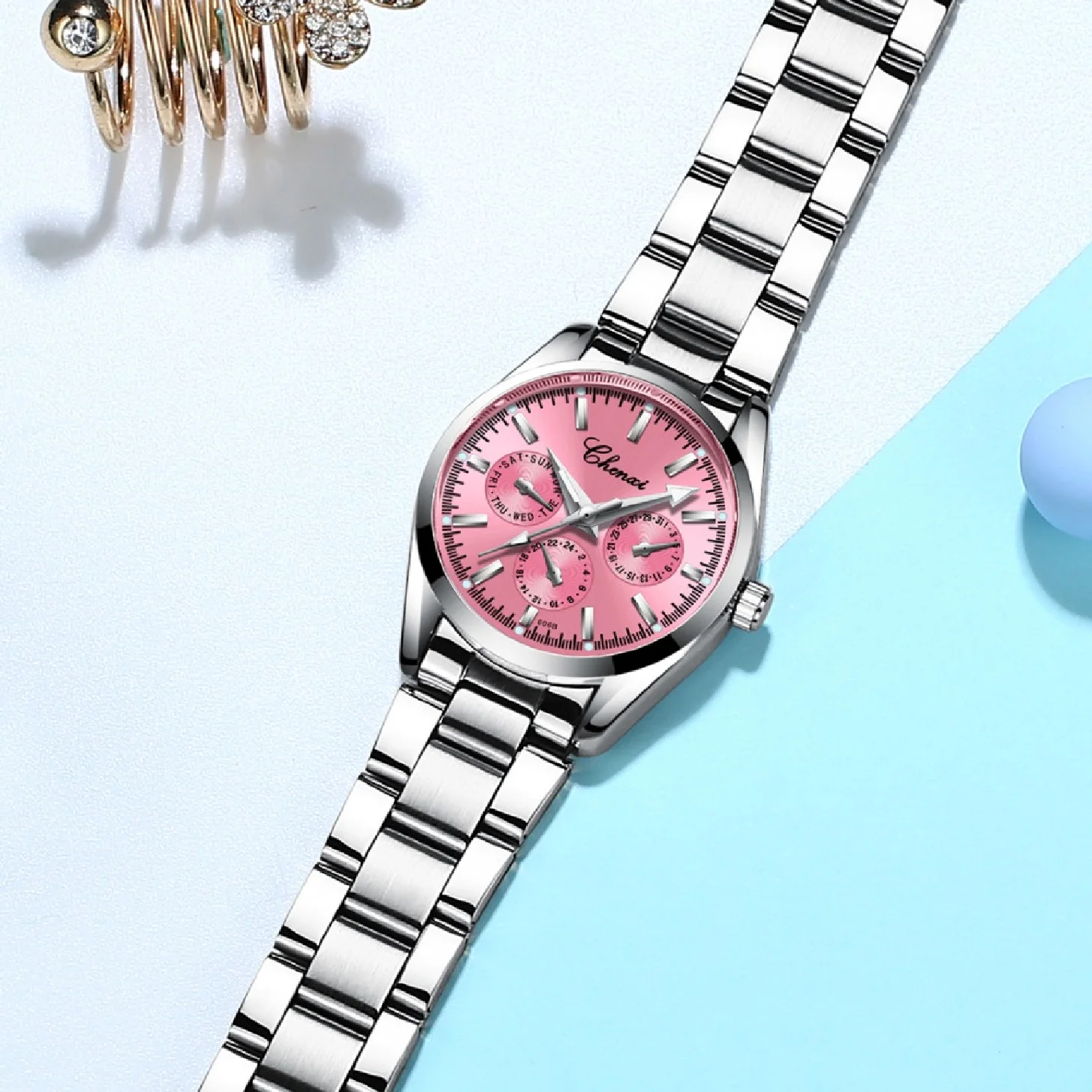 CHENXI Women Dress Top Luxury Brand Watch Stainless Steel Women's Analog Quartz Wrist Watch Fashion Woman Waterproof Clock enlarge