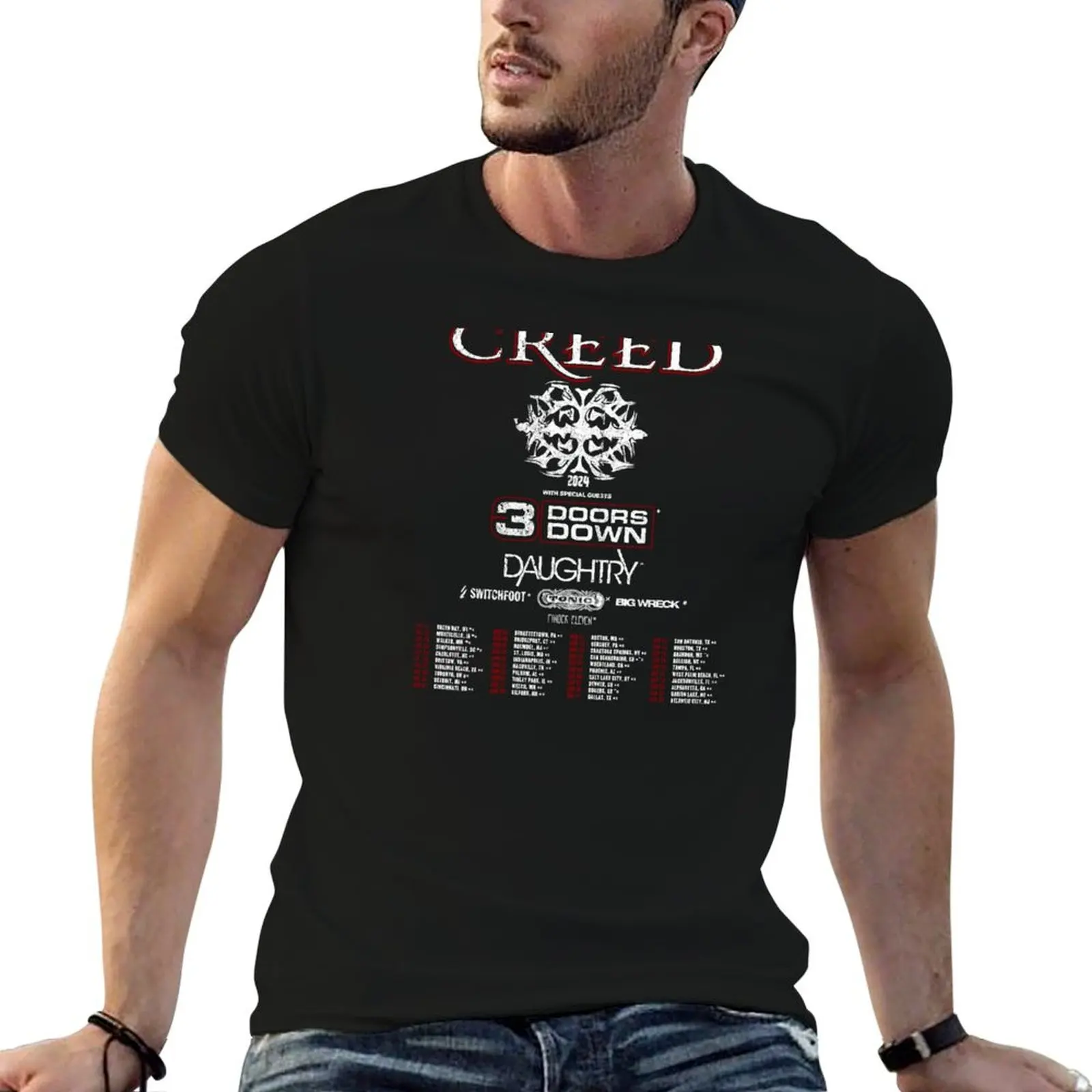 Creed Band 2024 футболка хлопковая мужская