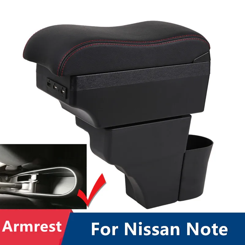 Автомобильный подлокотник для Nissan Note 2016 2017 2018 рук центральный хранения USB