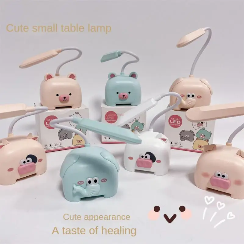 

Cute Cartoon Animal Desk Lamp Eye Protection Energy-saving Reading Light USB Charging Indoor NightLight LED Table Lamp Kids Gift