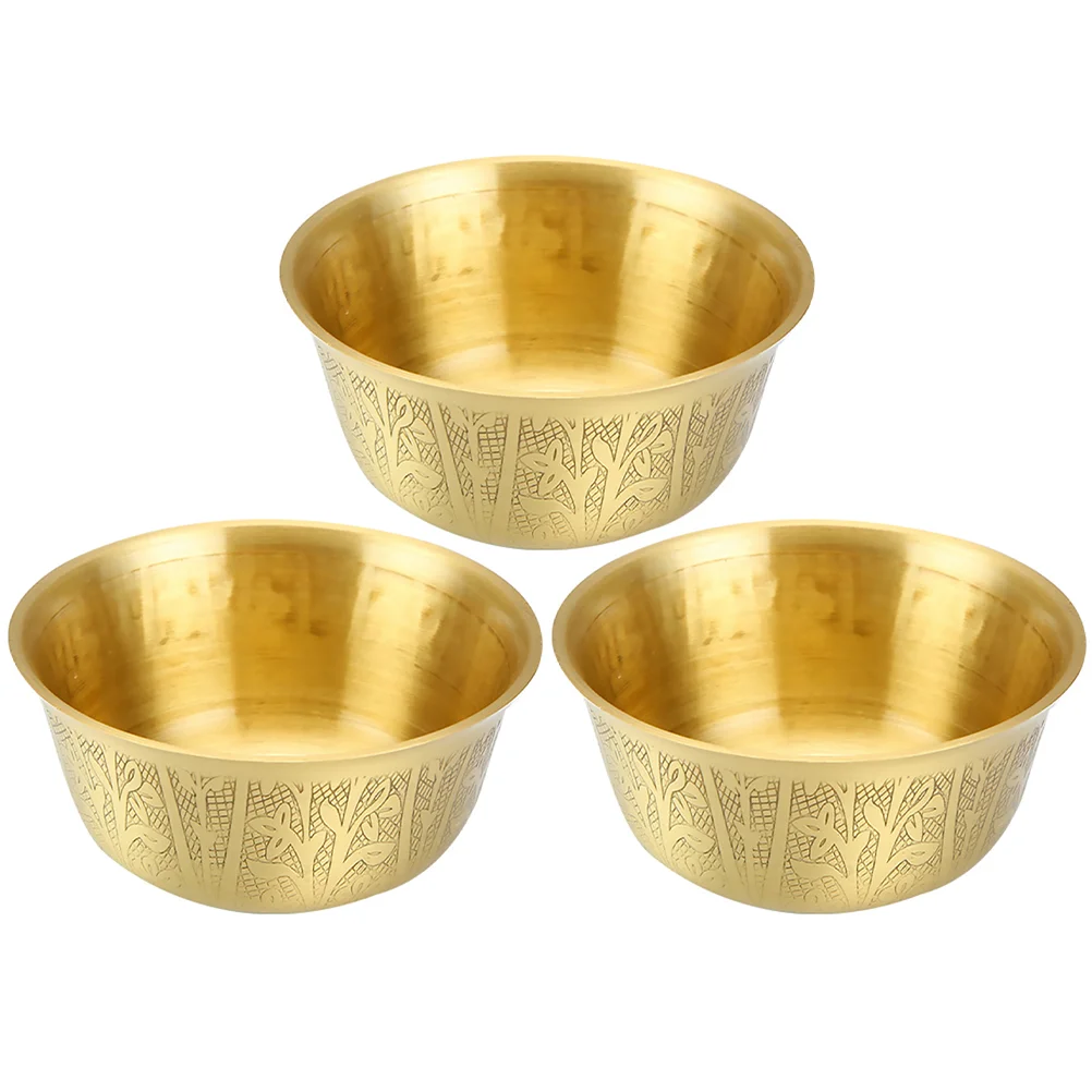 

Bowl Water Offering Tibetan Supplies Brass Cupmetal Decoration Smudging Altarholy Jeweled Copper Mixing