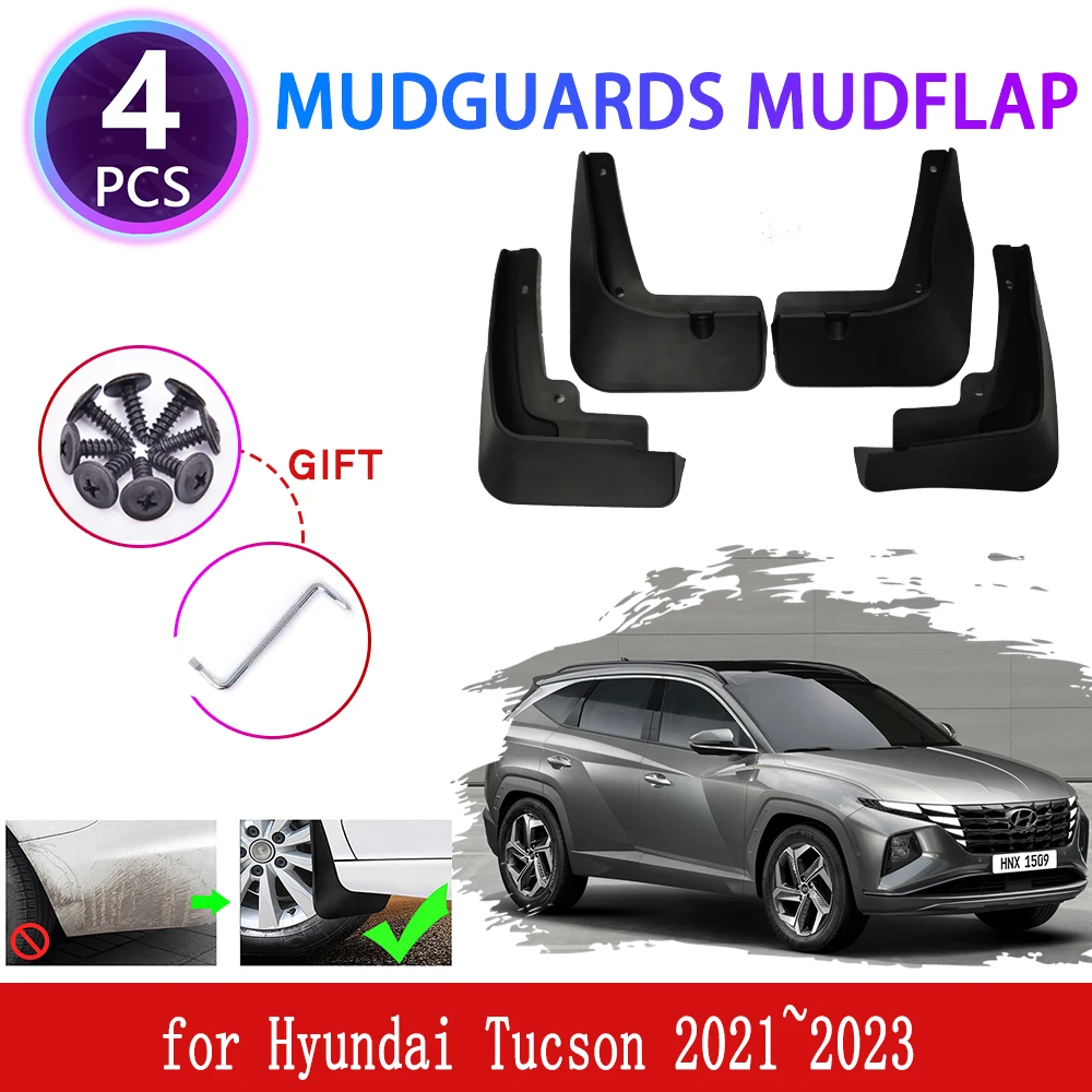 for Hyundai Tucson NX4 2021 2022 2023 Mudguards Mudflaps Fender Mud Flap Splash Mud Guards Cover Fender Flares Car Accessories