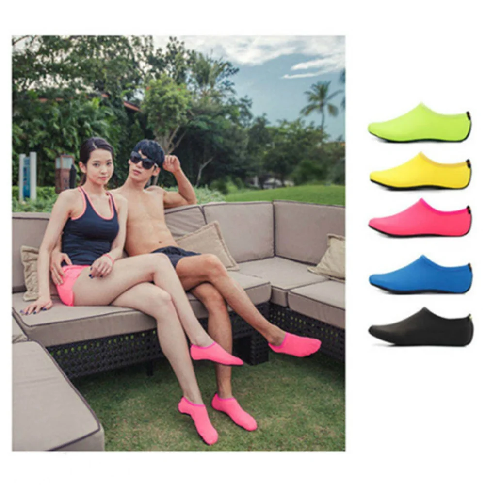 

1pair Adults Water Shoes Wetsuit Shoes Socks Diving Socks Pool Beach Swim Slip On Surf Neoprene Diving Socks Non-slip Sock