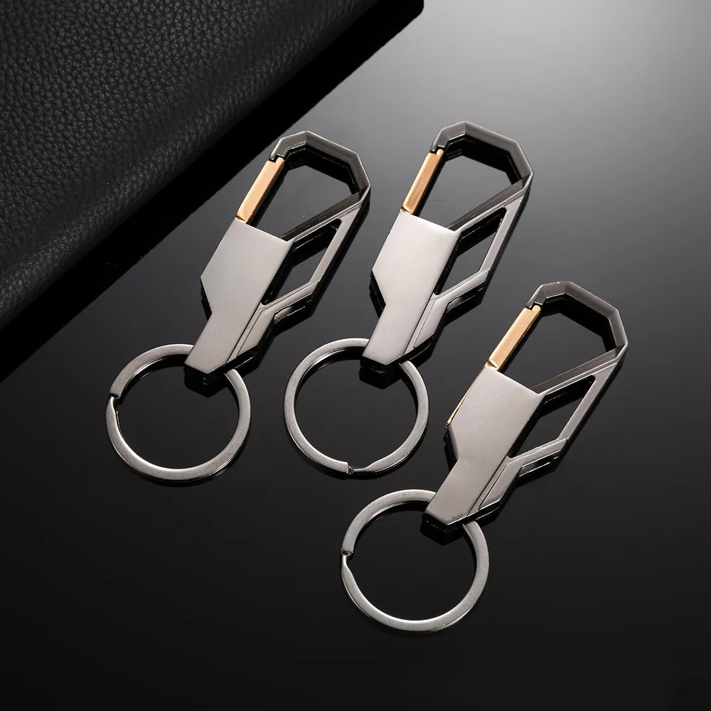 

Luxury Business Men Keychain Creative DIY Key Ring Zinc Alloy Carabiner Car Key Chains for Men Jewelry Gift Pendant Accessories