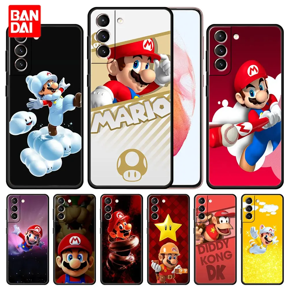 

Cover Case for Samsung Galaxy S22 S21 S20 S10 Plus Ultra FE S22Plus S21Plus 4G 5G Trend Coque Capa Thin Super Mario Characters