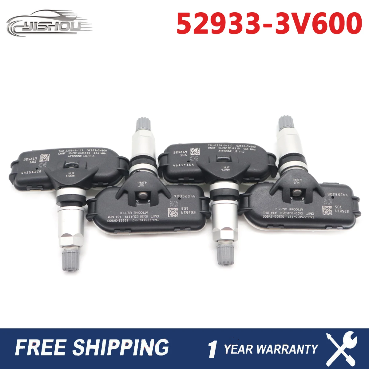 Датчик давления в шинах 52933-3V600 для Hyundai great[ HG] I40 [VF] Kia Rio [UB] 2011-2021 TPMS 529333V600 433 МГц