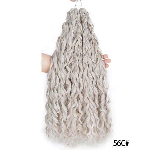 Синтетические волосы BUDABUDABUDA 22" Jessica, розовый, глубокие волны