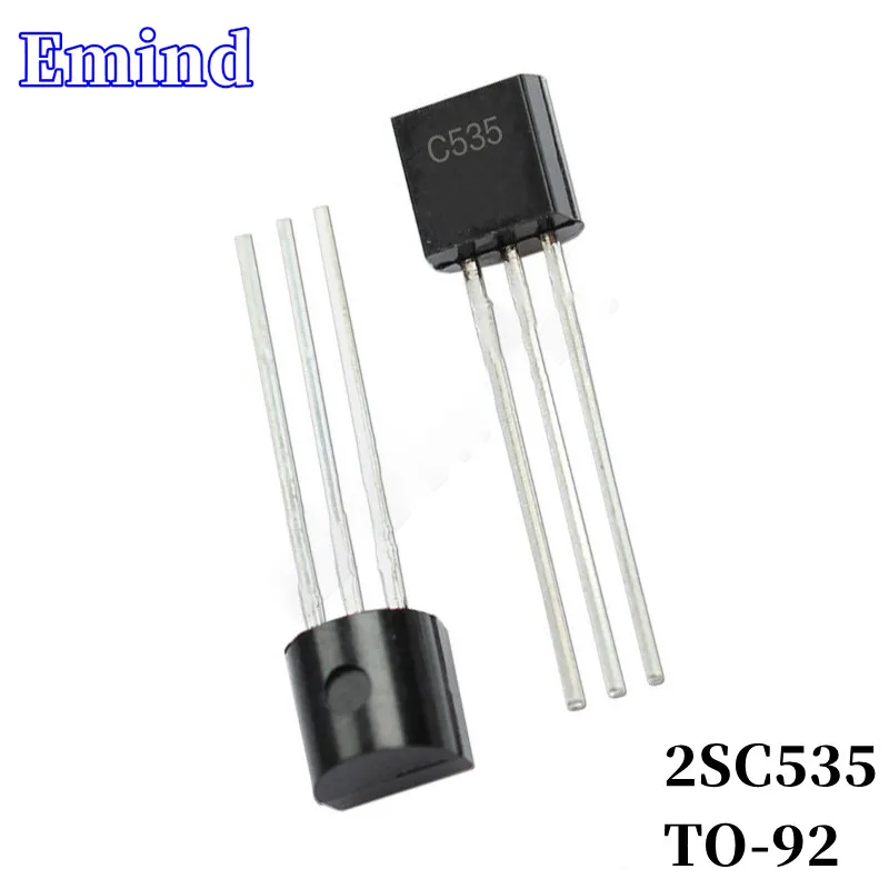 

100Pcs 2SC535 C535 DIP Transistor TO-92 Type NPN Bipolar Amplifier Transistor 20V/20mA