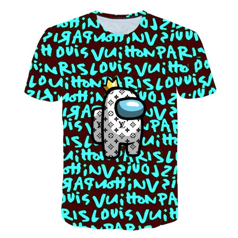 

Детские футболки с мультяшным рисунком из США, модные футболки для мальчиков и девочек, детские повседневные футболки с коротким рукавом и ...