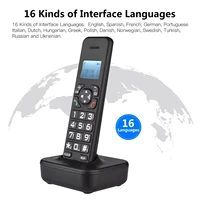 the newcordless phone with answering machine caller idcall waiting 1 6 inch backlight lcd 3 lines screen display support 16 lan