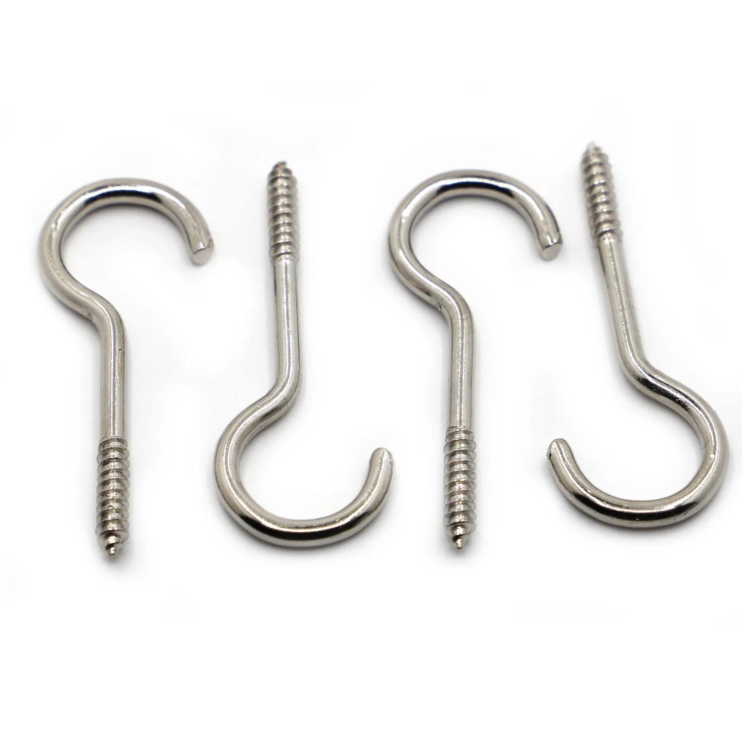 

Nickel Light Hook Ring Question Mark Hooks Sheep Eye Hook Screws 1# 2# 3# 4# 5# 6# 8# 10# 12# 14# Self-tapping Screw Hooking