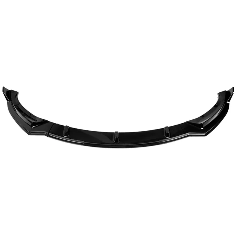 

Fit foraccessories model 3 Gloss Black Front Bumper Molding Lip Spoiler