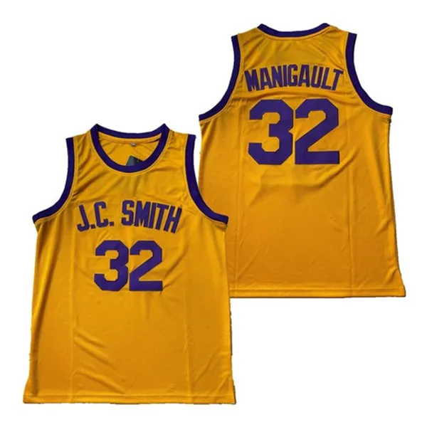 

Mens JC Smith #32 Manigault Top Quality Basketball Jersey Stitched Embroidery