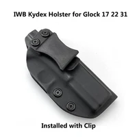 2 Sets Custom Made IWB Kydex Tactical Holsters for Glock 17 22 31 With Belt Clips Gun Pistol Case Hunting Quick Draw Dial Hangun