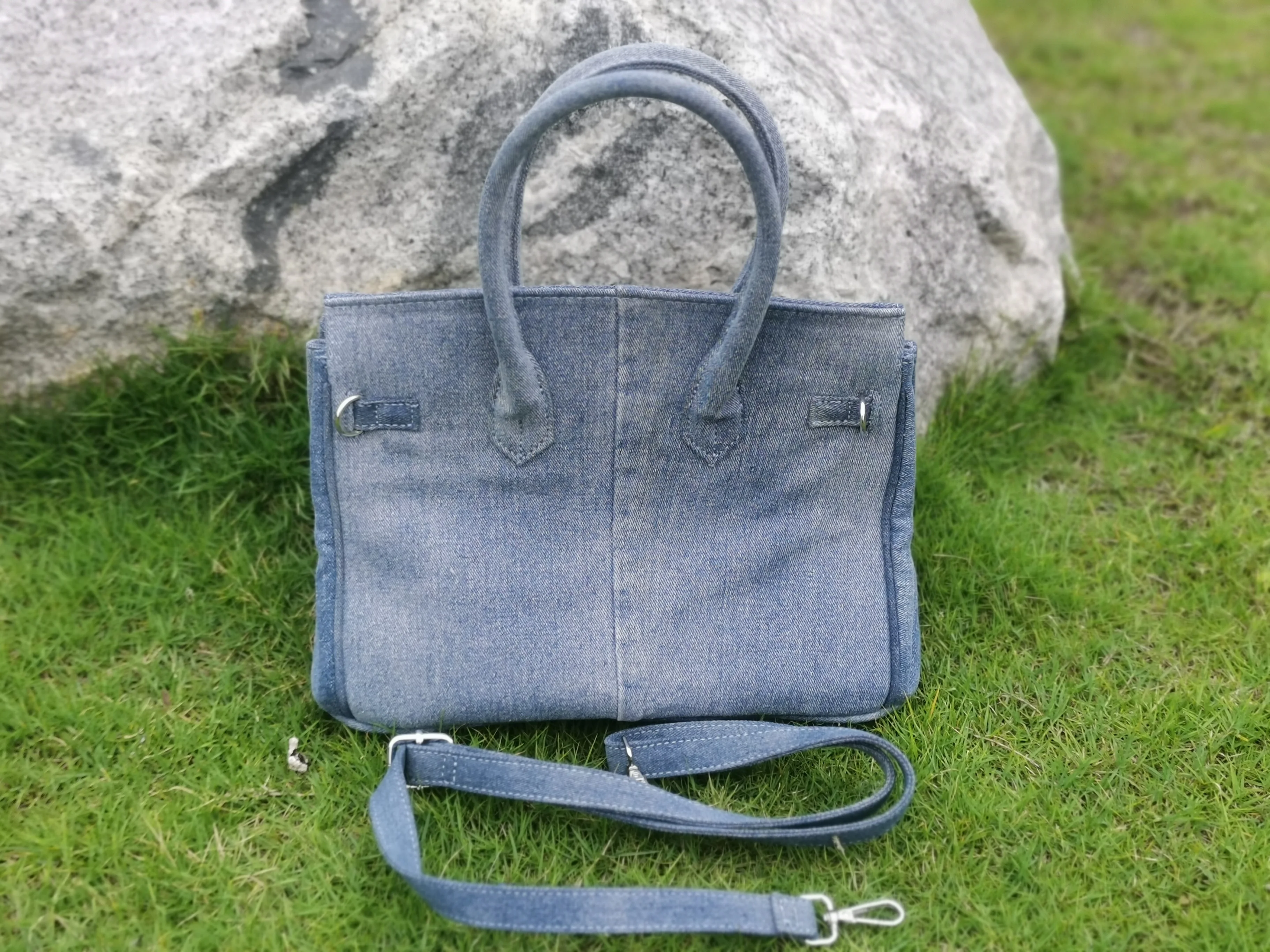 Женская сумка из джинсовой ткани в стиле пэчворк Роскошный кошелек для девушек