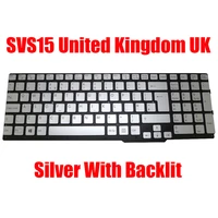 backlit united kingdom uk laptop keyboard for sony for vaio svs15 series 9z n6cbf 70u 149067511gb 55012fvb2g2 035 g silver new