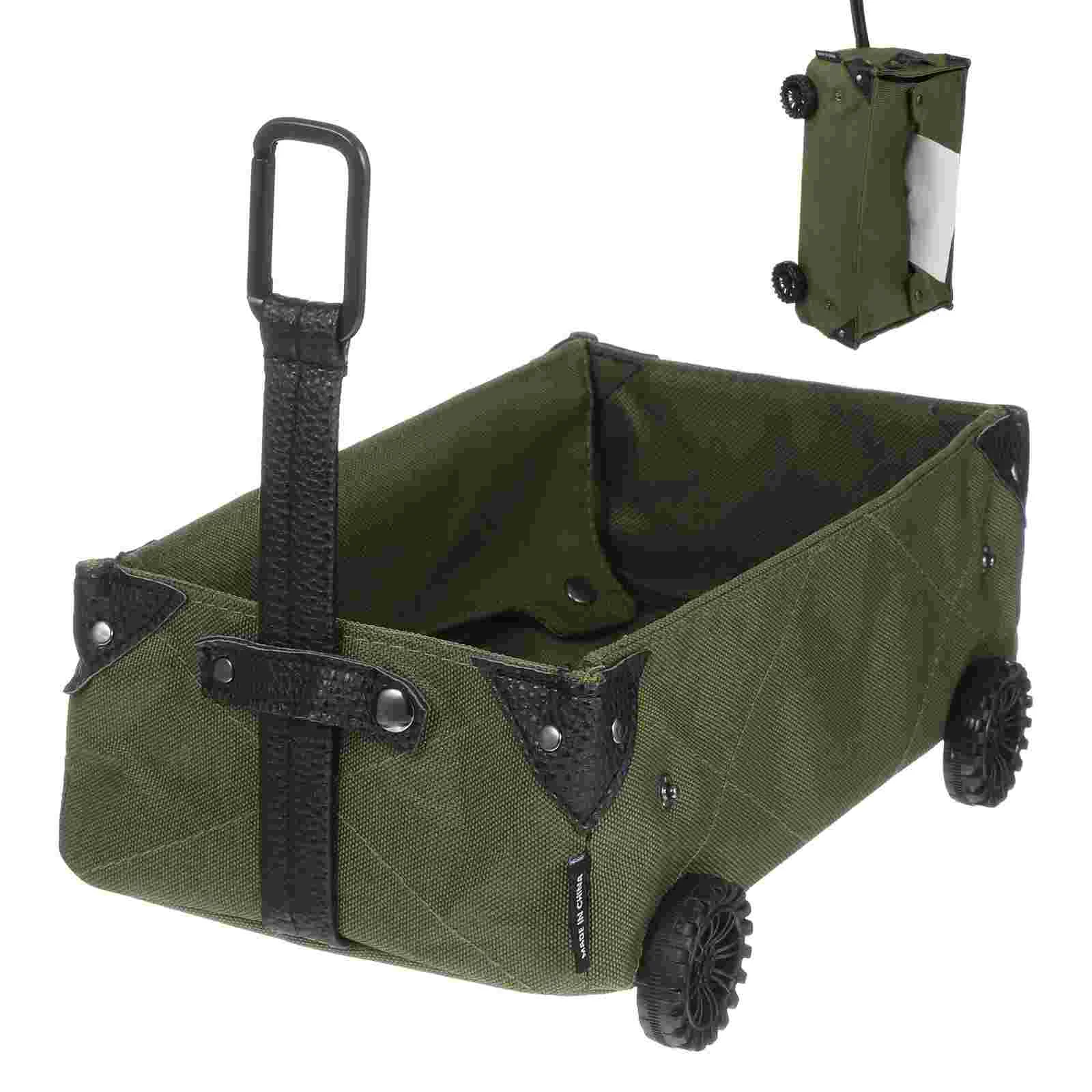 

Camping Storage Box Carts Wheels Heavy Duty Trolley Case Station Wagon Plastic Travel
