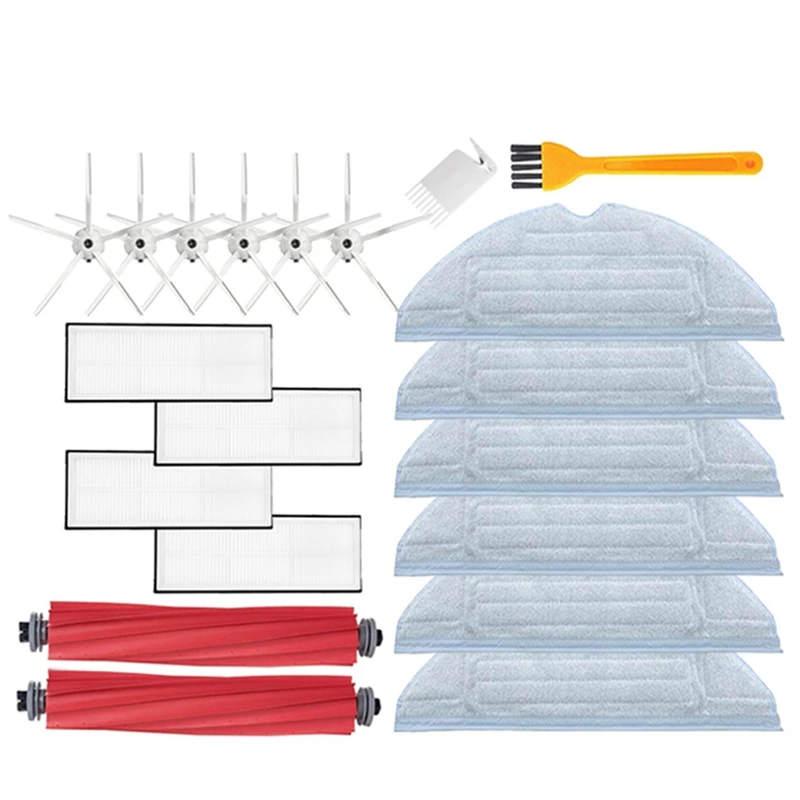 

Сменные детали, аксессуары для пылесоса, основная и боковая щетки, Hepa фильтр, тряпочка для швабры Xiaomi Roborock S7 T7S T7S PLUS