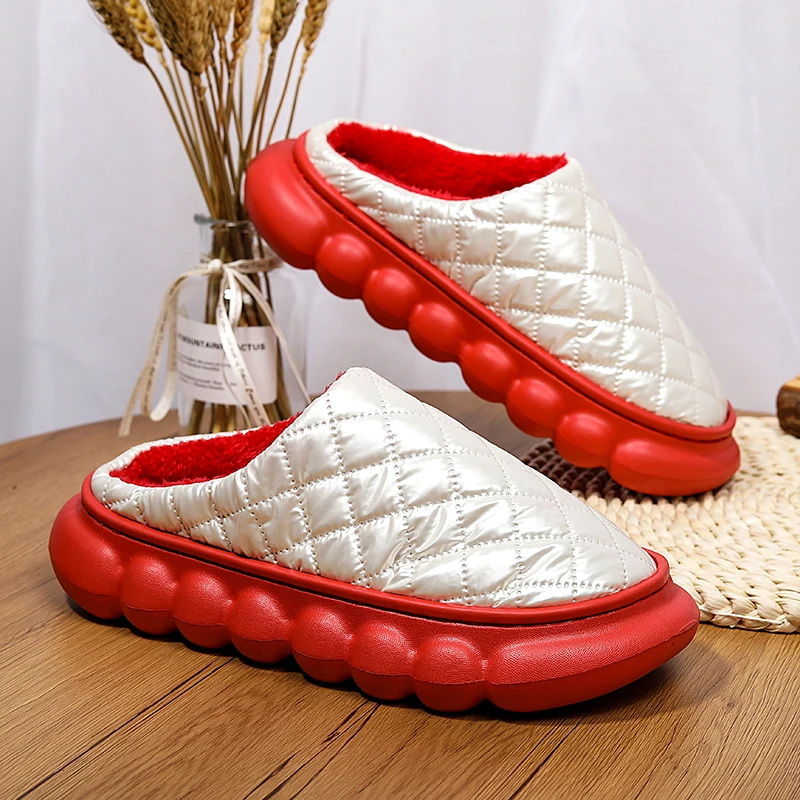 Мужские тапочки Домашняя обувь из пены с эффектом памяти без шнуровки Плюшевая