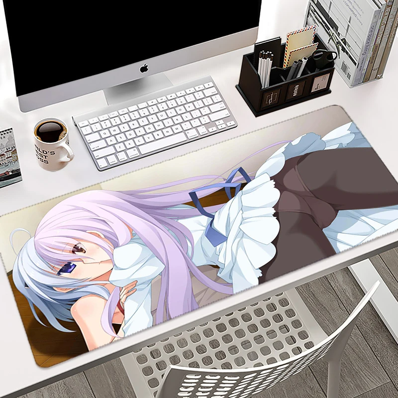

Gaming Mouse Pad RGB Anime Sexy Girl Computer Mouse Pad Large Gaming Mousepad Mouse Pads Otaku PC Gamer 900x400 Desk Mat Pads