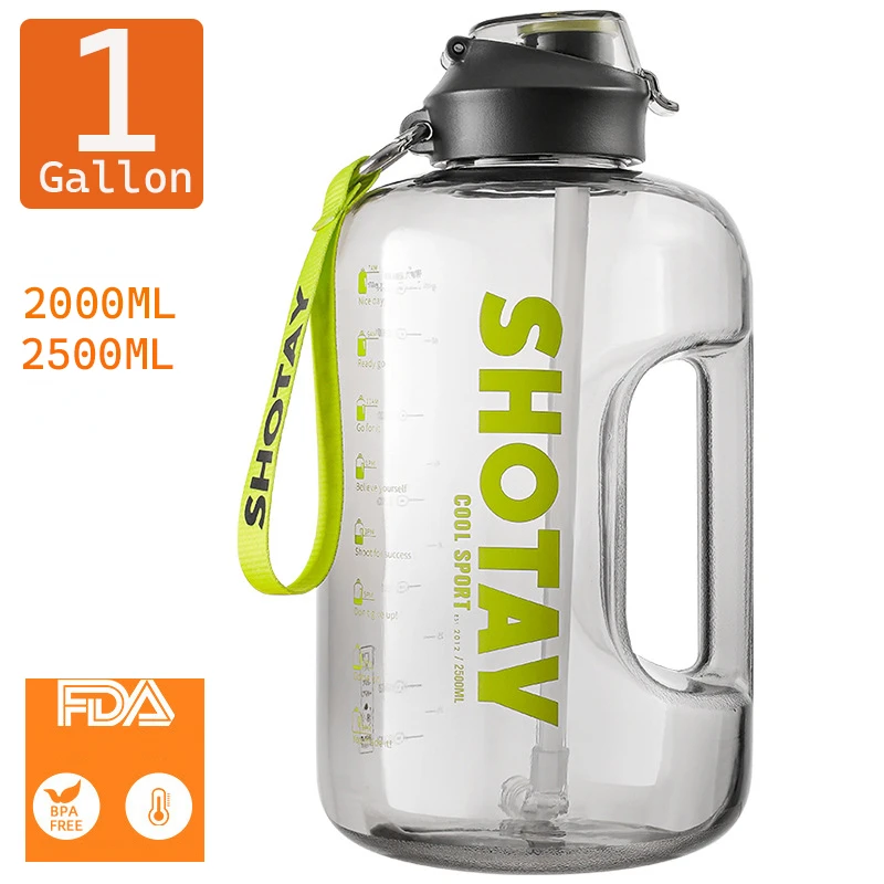 

2500ml Sport Bottle Kettle Large GYM Bottle BPA FREE 1 Gallon Water Bottle Drink Waterbottle Water Bottl Cup 2.5 2 Liter