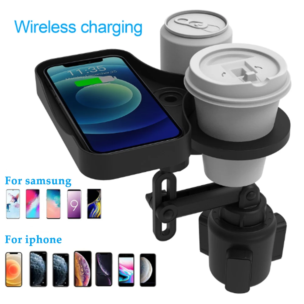 

Автомобильный держатель для чашки, адаптер, экономия пространства, регулируемый базовый лоток с фотоконтейнером, автомобильные аксессуары