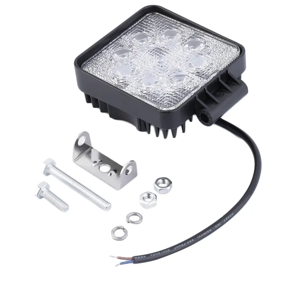 

Hot Selling Spot Beam LED Work Light 8LED 24W Fog Lamp Flood Beam High Quality 1pcs LED Work Light LED Driving Light