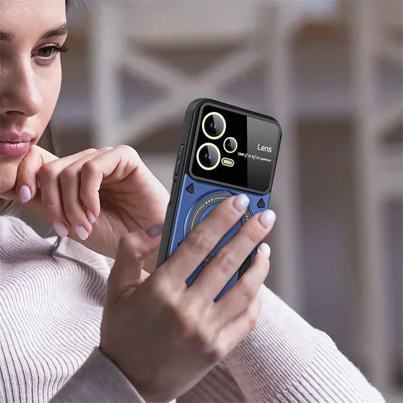 Чехол для Xiaomi Poco X5 Pro 5G чехол телефона с магнитным кольцом-подставкой Poko Little X5Pro X 5