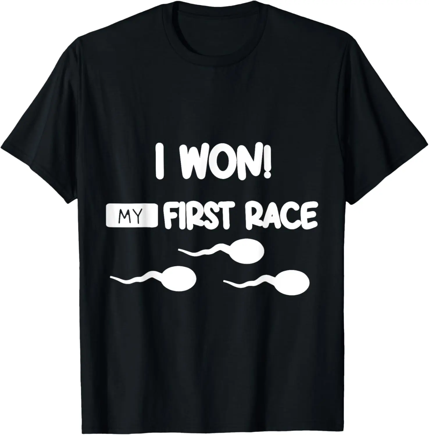 Забавная футболка для первых гонок. Футболка Я выиграл свою первую гонка.