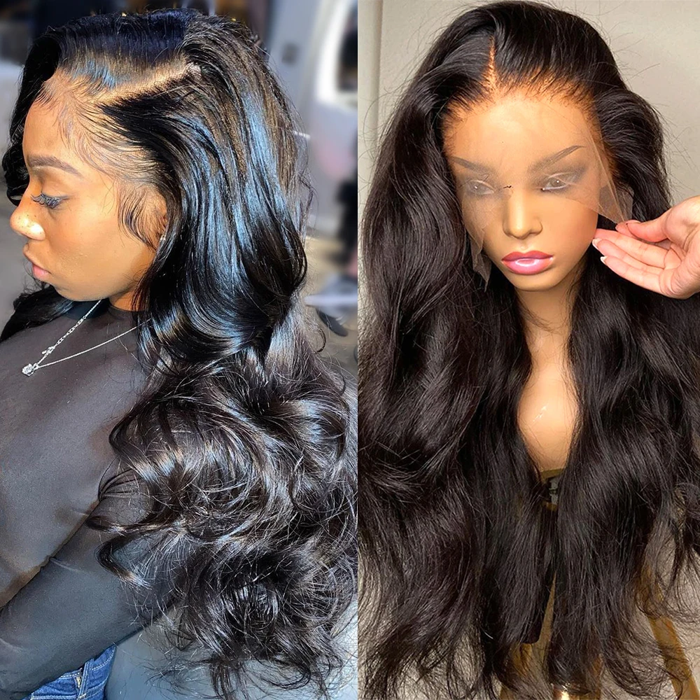 Hd Lace Frontal Wigs Transparent 13x4 Lace Human Hair Wigs For Black Women 30 Inch Brazilian Bob 13x4 Body Wave Lace Front Wig