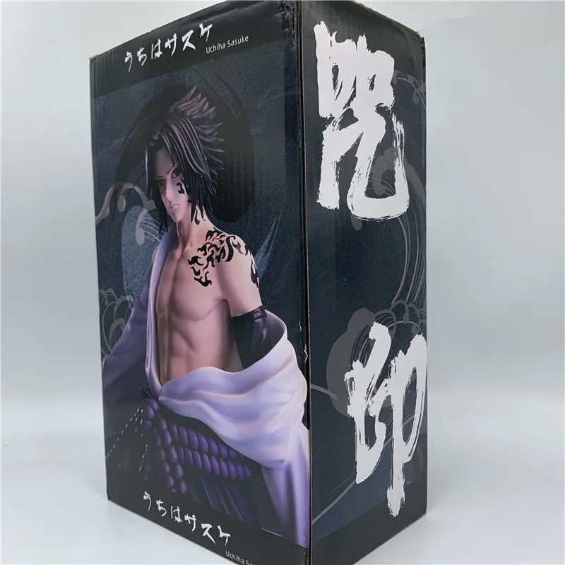 Рисунок аниме Наруто Uchiha Sasuke проклейка ПВХ фигурка торочимару Итачи Шаринган