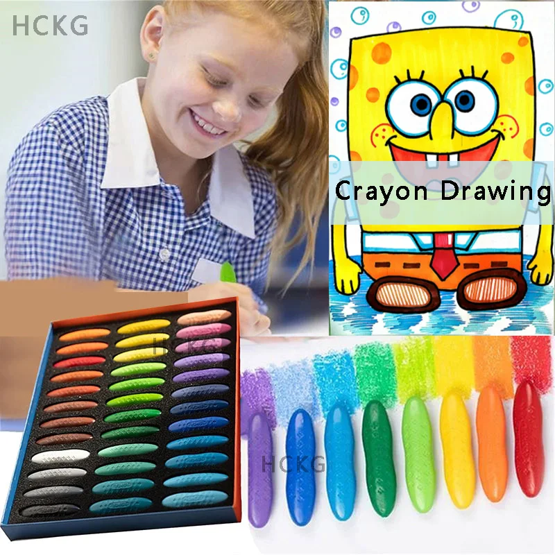 Macaron Peanut Crayons Markers Not Dirty Hand Washable Children Stall Toy Painting Creative Stationery For Artist Manga HCKG Art