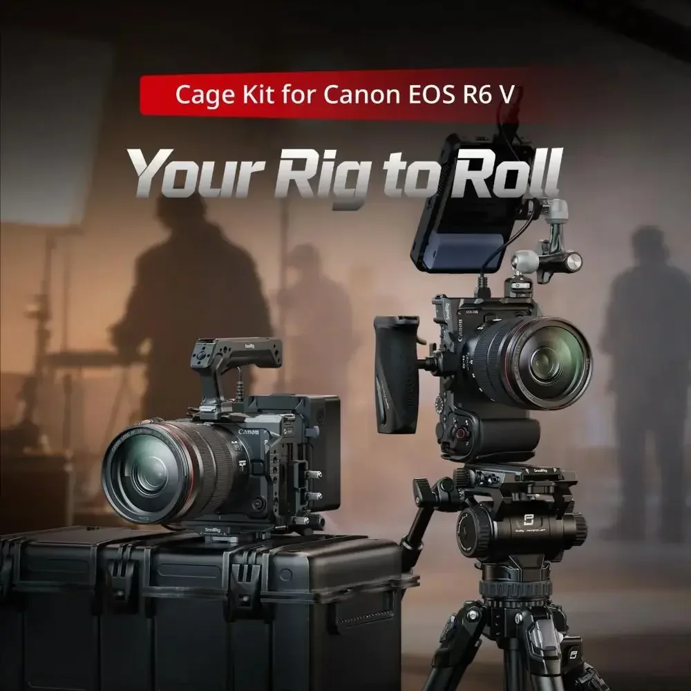 Фото Комплект креплений SmallRig HawkLock для Canon EOS R6 V с 3-точечной системой Arca QR для видеосъемки №2