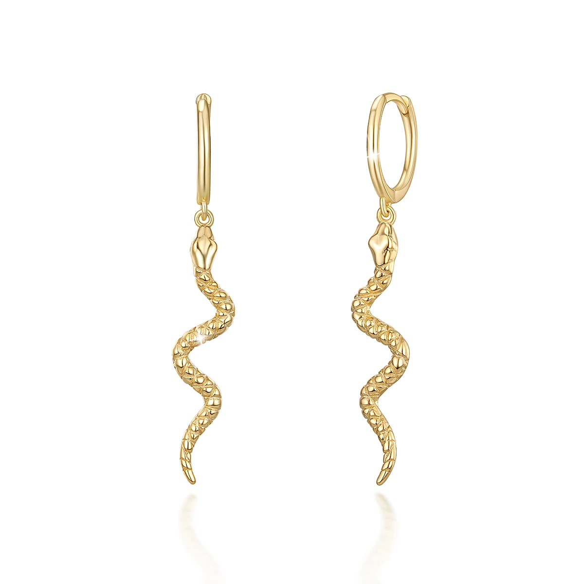 

Золотые серьги в виде змеи для женщин 925 пробы серебряные фианиты винтажные изящные длинные висячие серьги-кольца ювелирные изделия