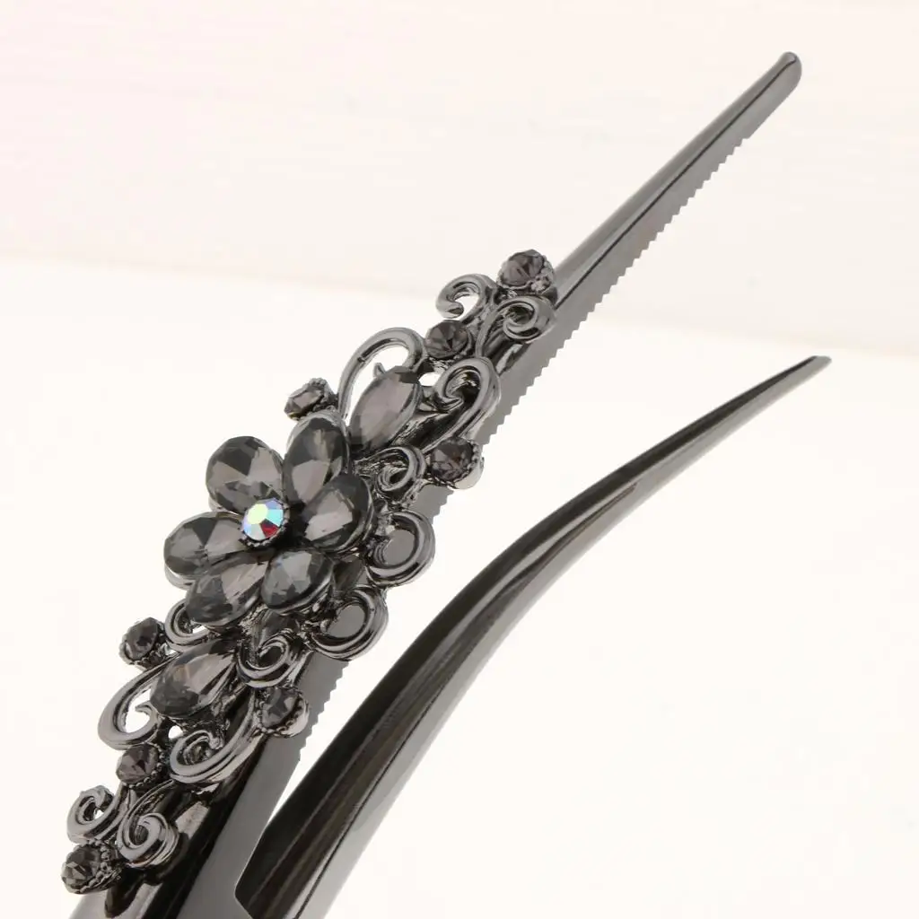 Женские модные металлические заколки для волос с кристаллами девочек застежка в