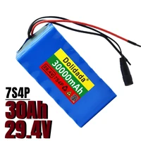 29 2v battery 7s4p 30ah battery pack 500w high power battery 42v 30000mah ebike electric bicycle bms with xt60 plug 42v charger