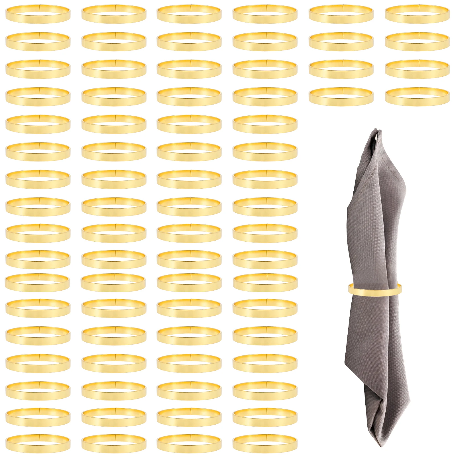 Экологичные металлические кольца для салфеток из железа от Willstar. Стильный