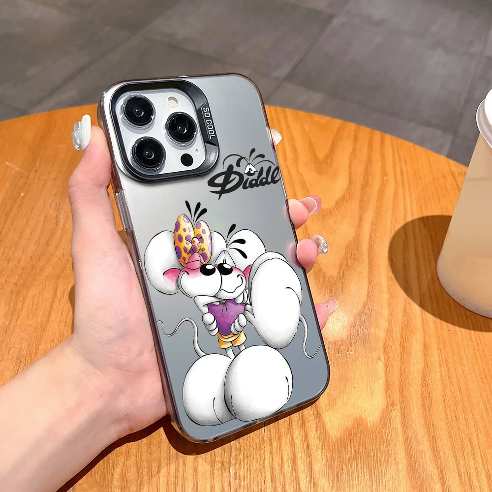 Фото Чехол для телефона FUNDA для Samsung S25 S24 S23 A07 A17 A06 4G 5G Защитный цветной чехол IMD с милым рисунком D-Diddl №4