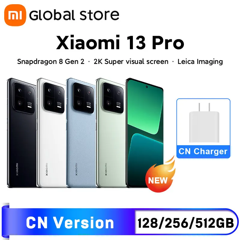  Xiaomi 13 Pro Snapdragon 8 Gen 2 Mobile Phone 50MP Leica Camera 120W HyperCharger 4820mAh MIUI 14 2K 120Hz Screen Mi13 