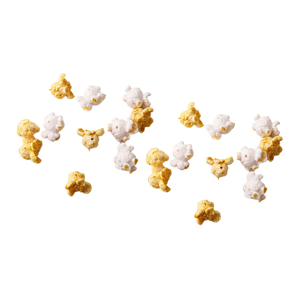 

Popcorn Resin Flatback Artificial Charms Decor Landscape Party Pendant Beads Garland Miniature Diy Fake Charm Favor Scrapbooking