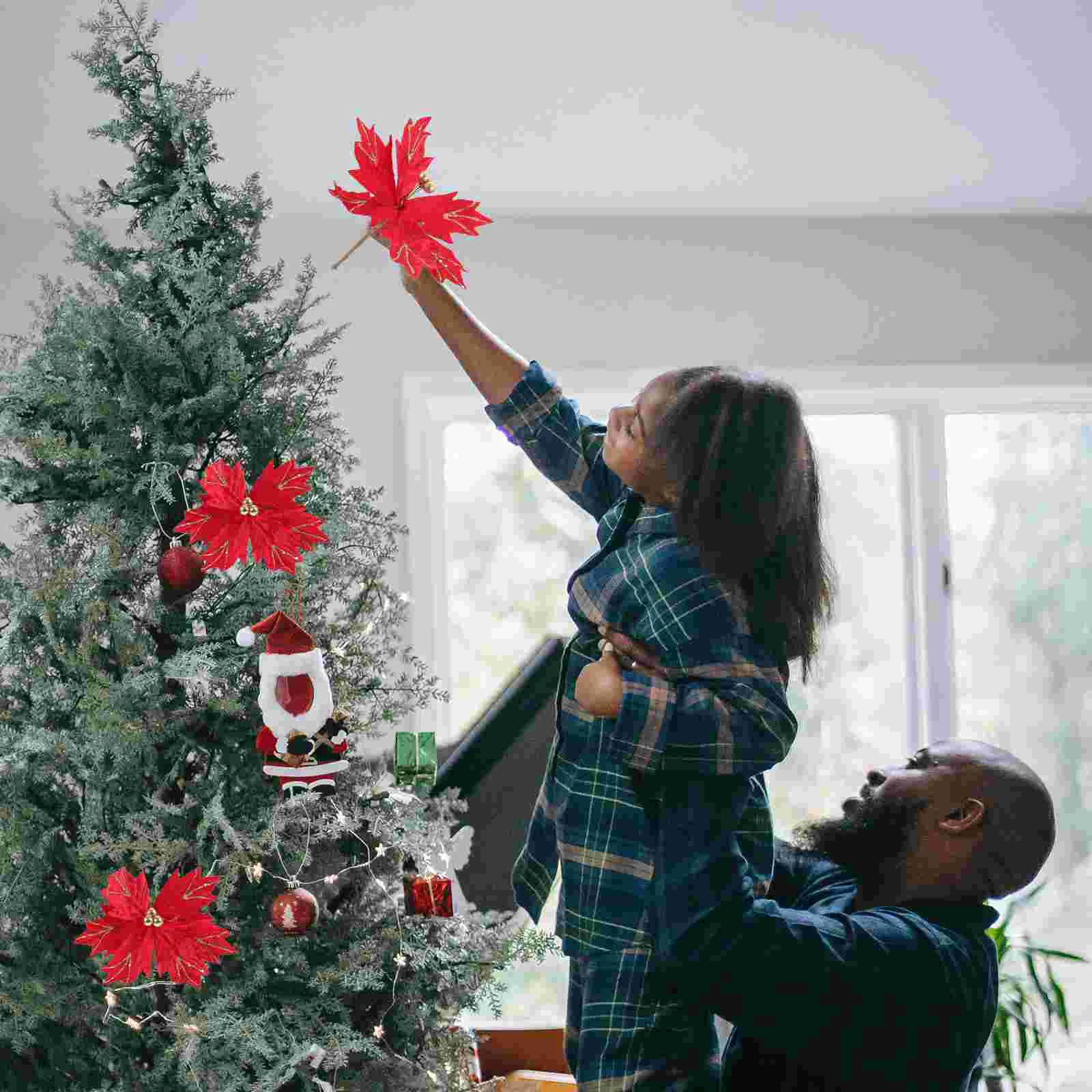 4 шт. рождественская елка цветочная композиция палочки рождественские