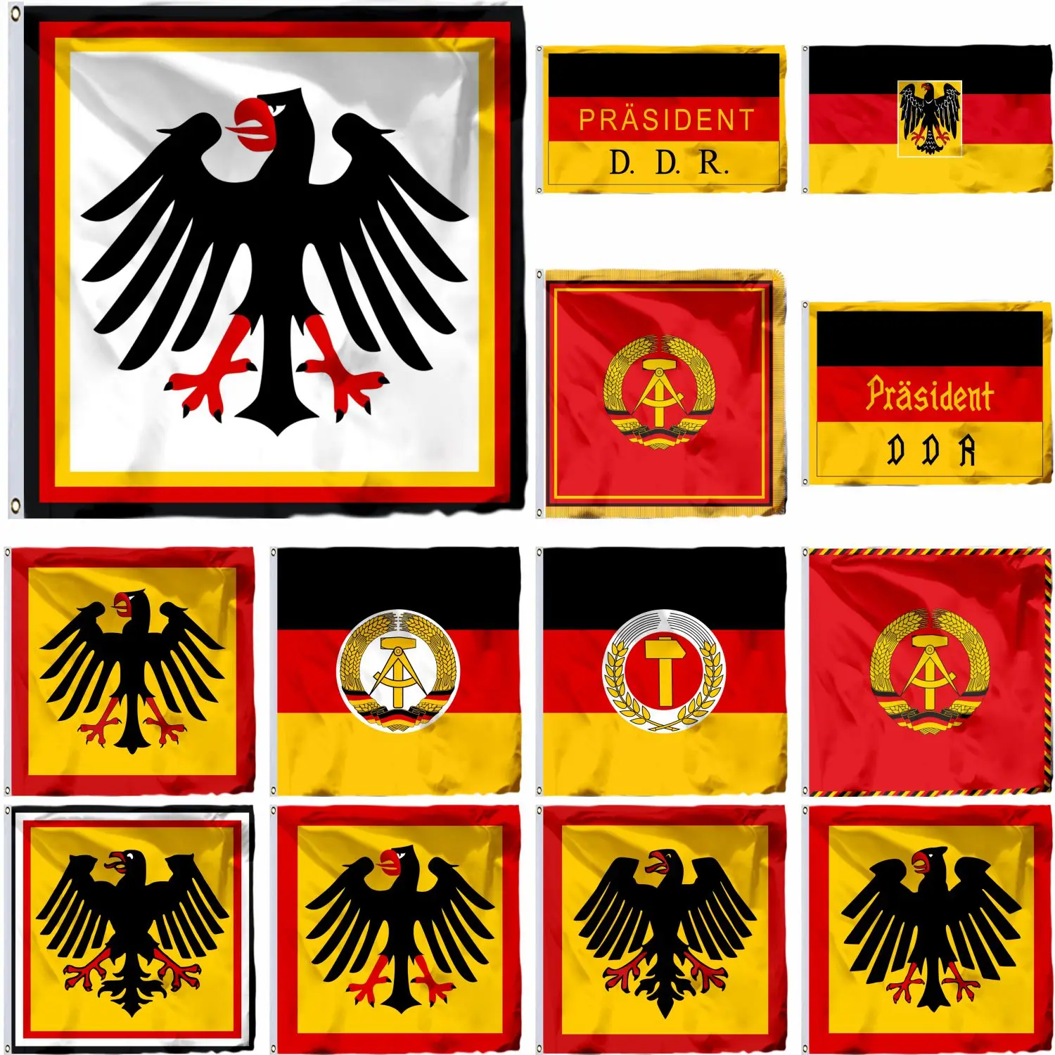 

Germany Modern President Flag 4X4FT 120X120CM President State Council East Germany Banner