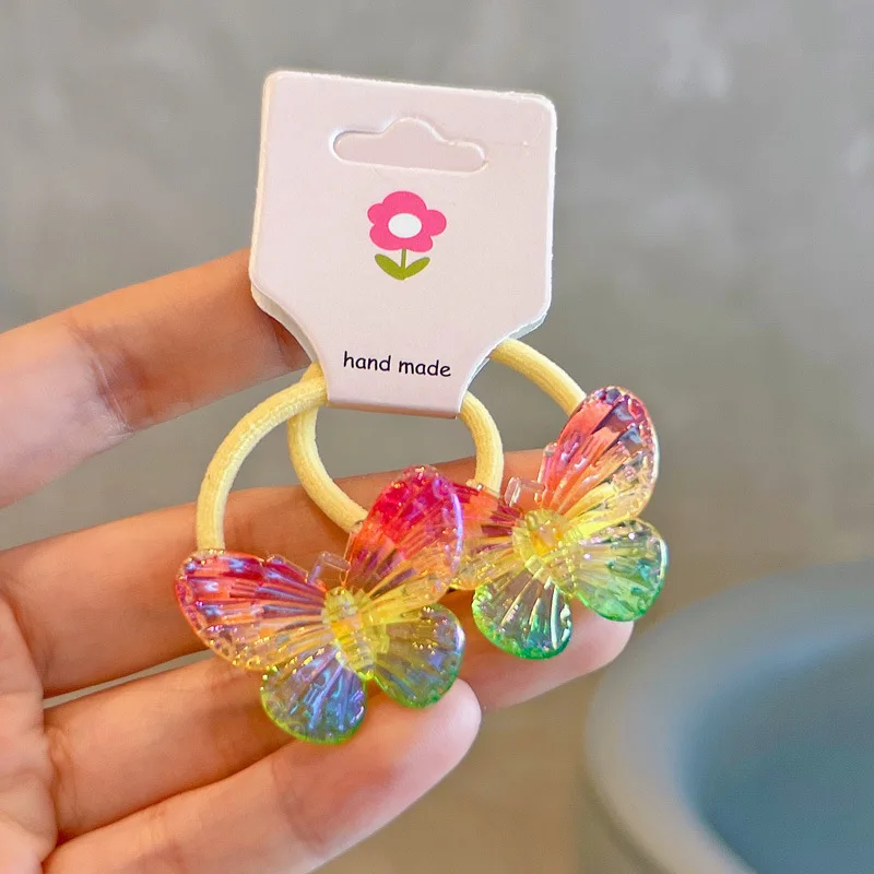 2 шт. Детские эластичные резинки для волос с градиентом