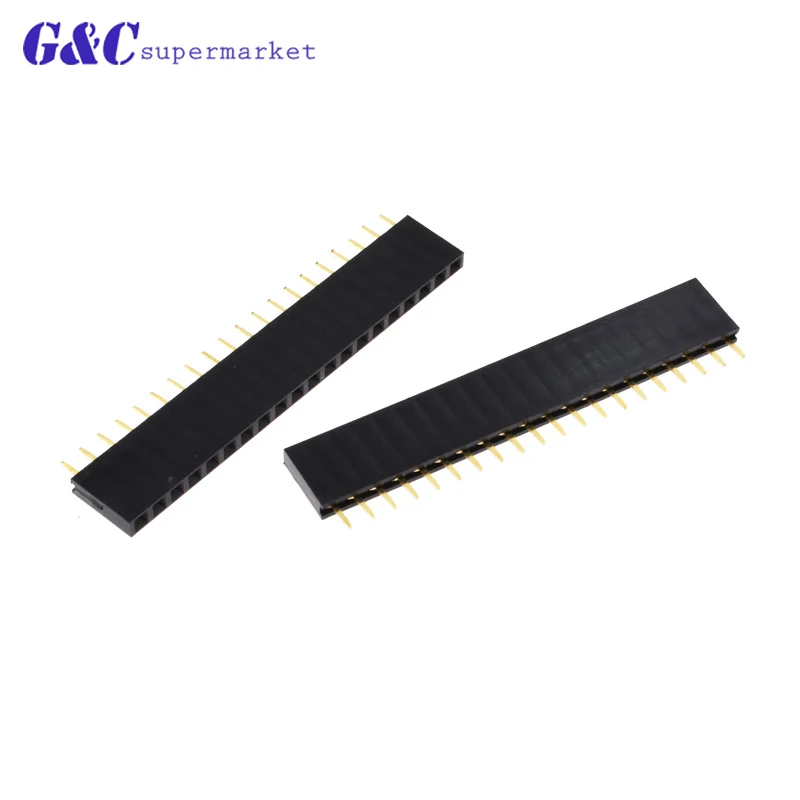 

10/20/50 шт. 20-контактный разъем, лента 2,54 мм 20-контактный Однорядный прямой женский Электроника «сделай сам»