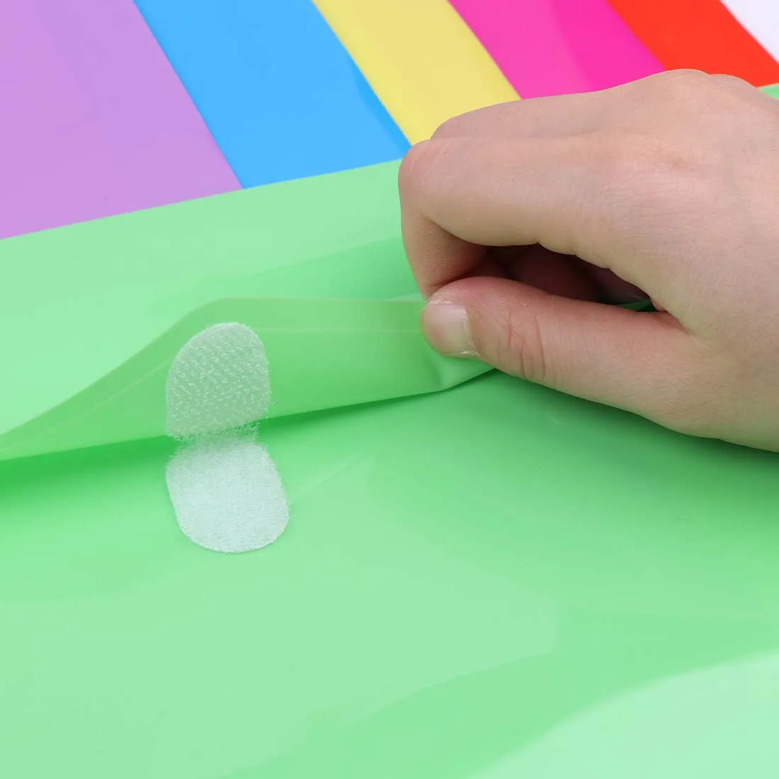 Пластиковая Папка Для Файлов Формата А4 С Липкой Вкладкой Флуоресцентная